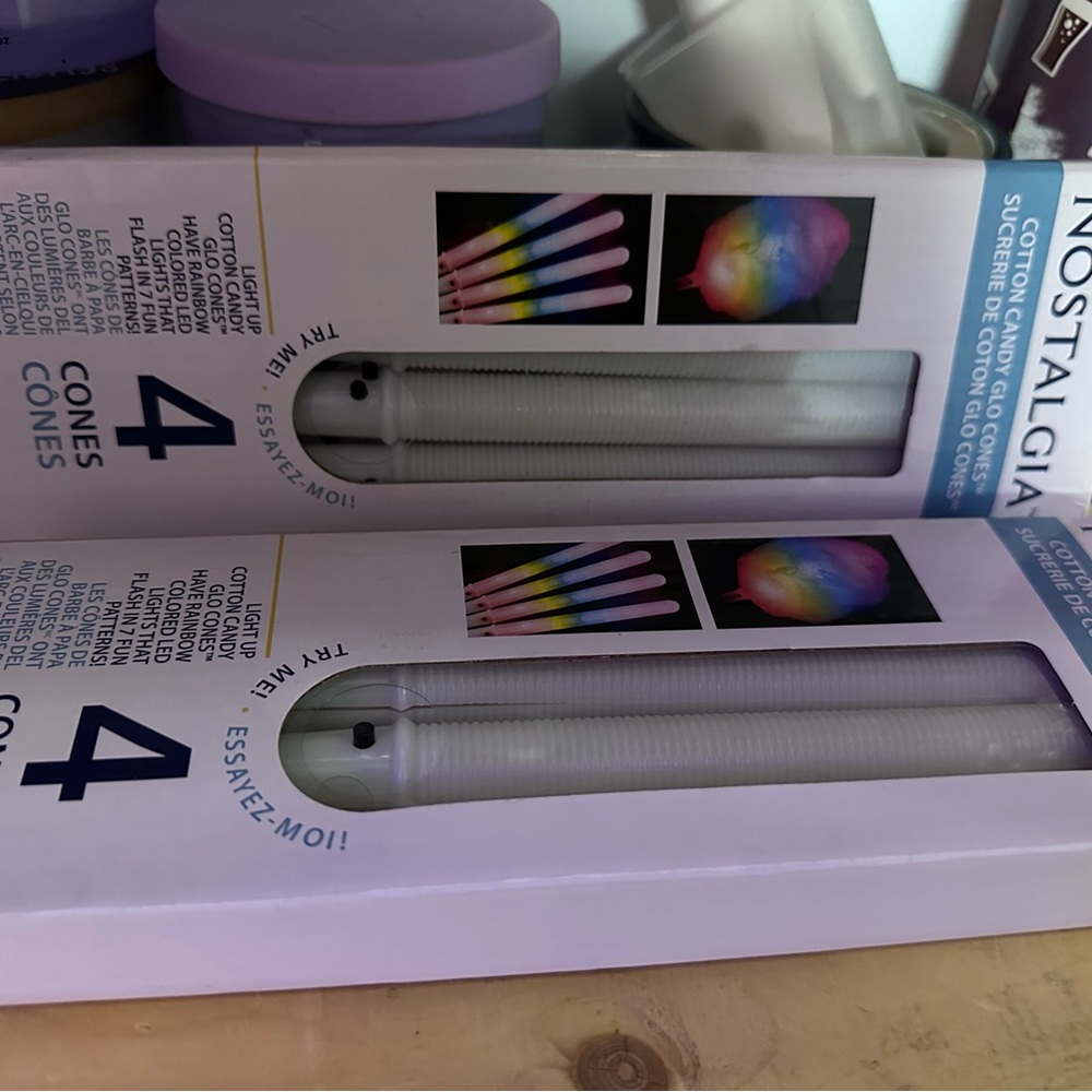 Nostalgia Rainbow Cotton Candy Cones